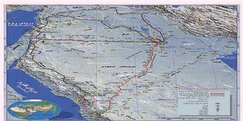 مسیر کاروان اسرای کربلا + نقشه تحقیقی